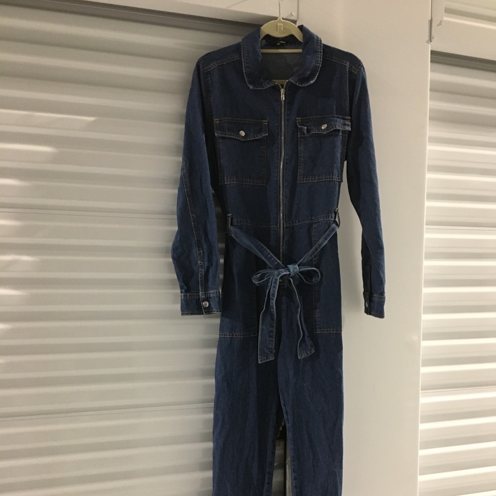 Fashion Nova Jean Jumpsuit